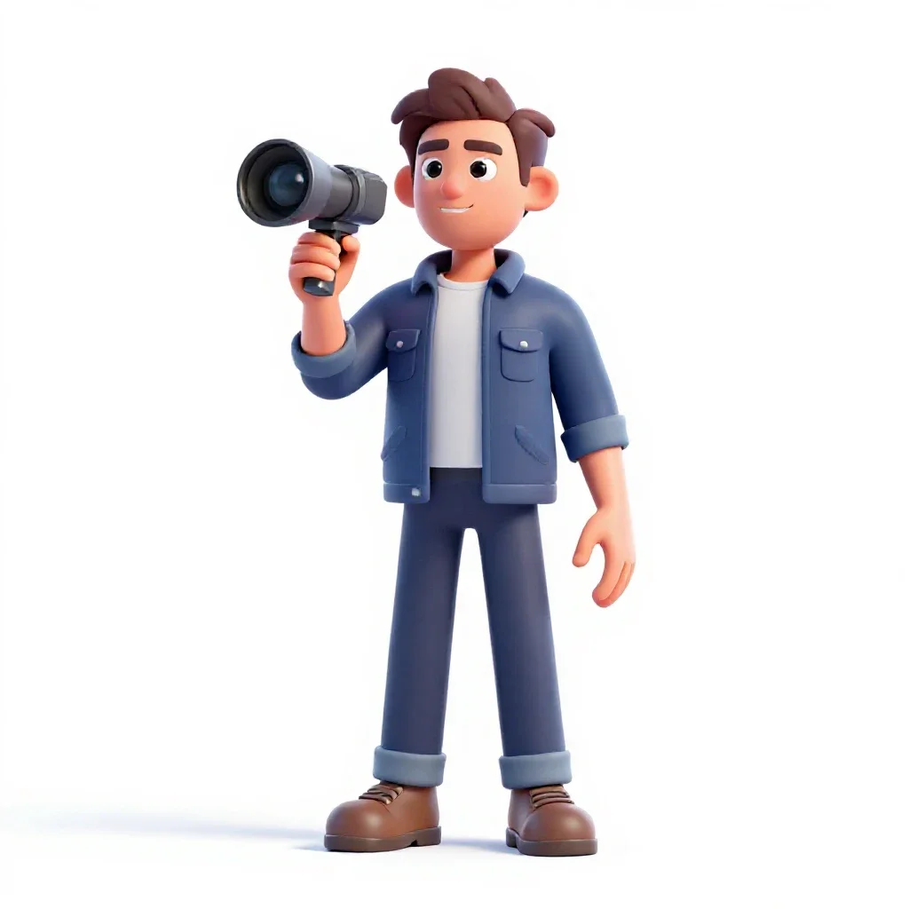 Deep space surveyor with a scanner isolated on a white background