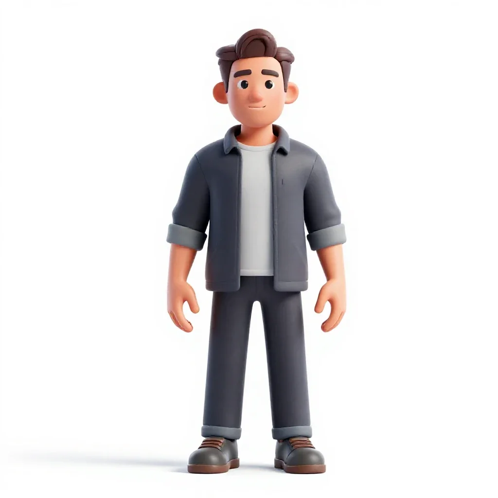 Gene-sculpted athlete isolated on a white background