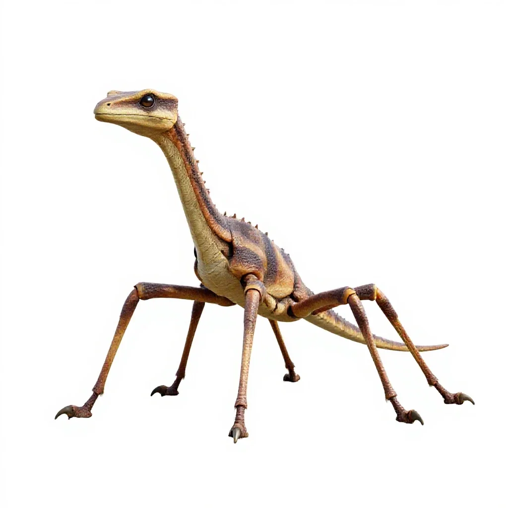 Six-legged desert strider isolated on a white background