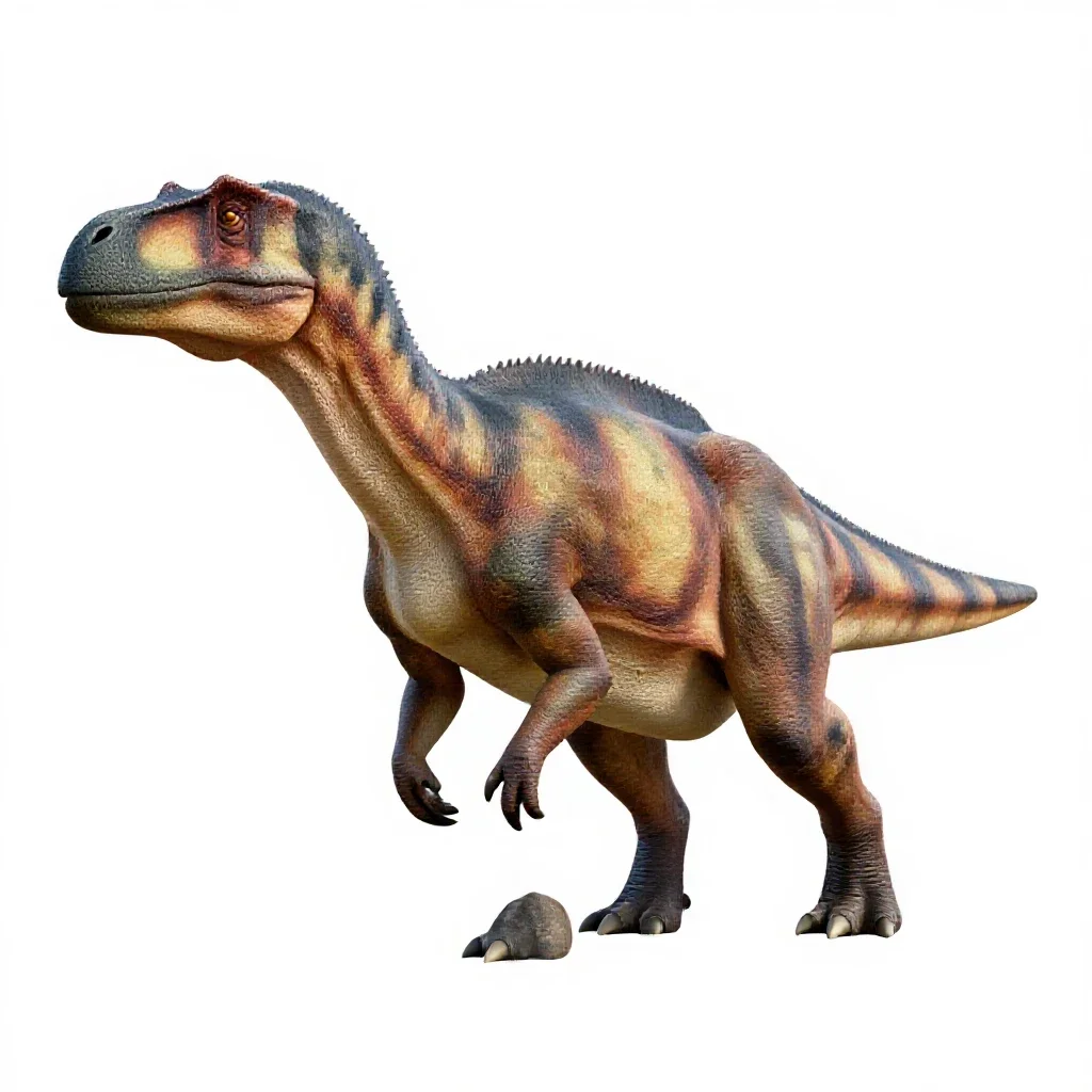 Pachycephalosaurus isolated on a white background