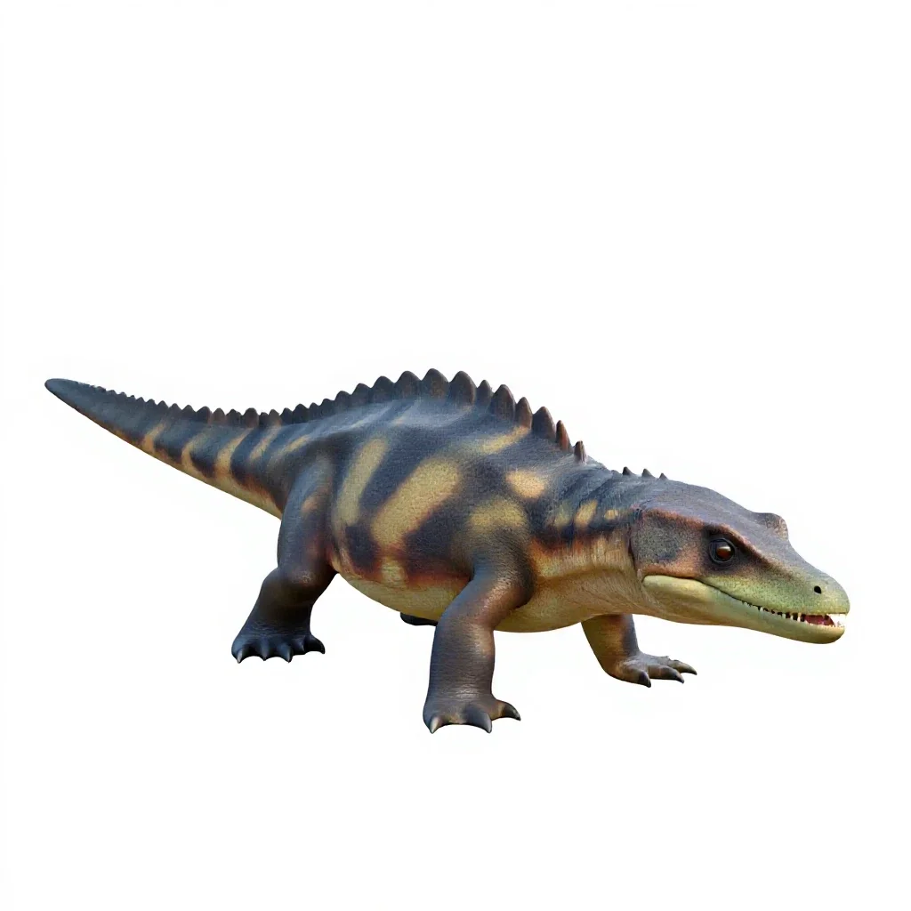 Plesiosaur isolated on a white background