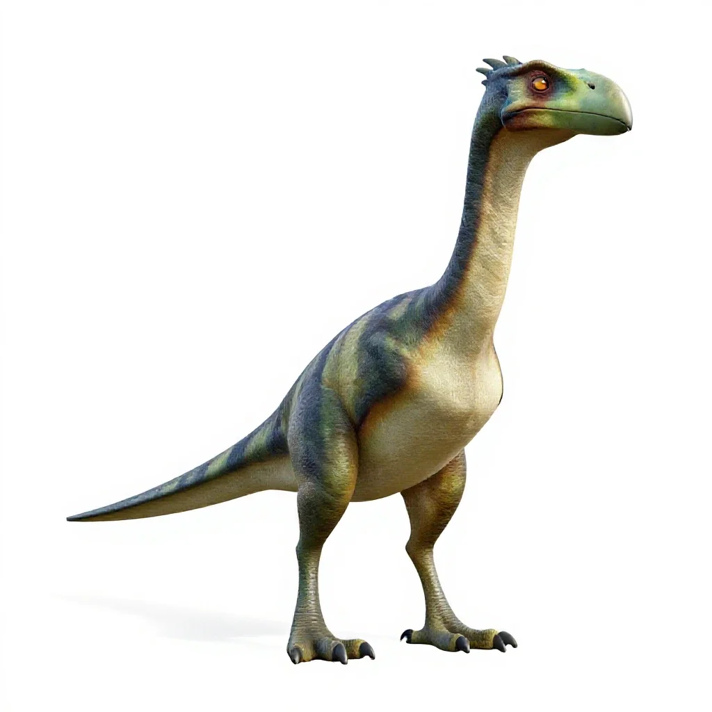 Quetzalcoatlus standing isolated on a white background