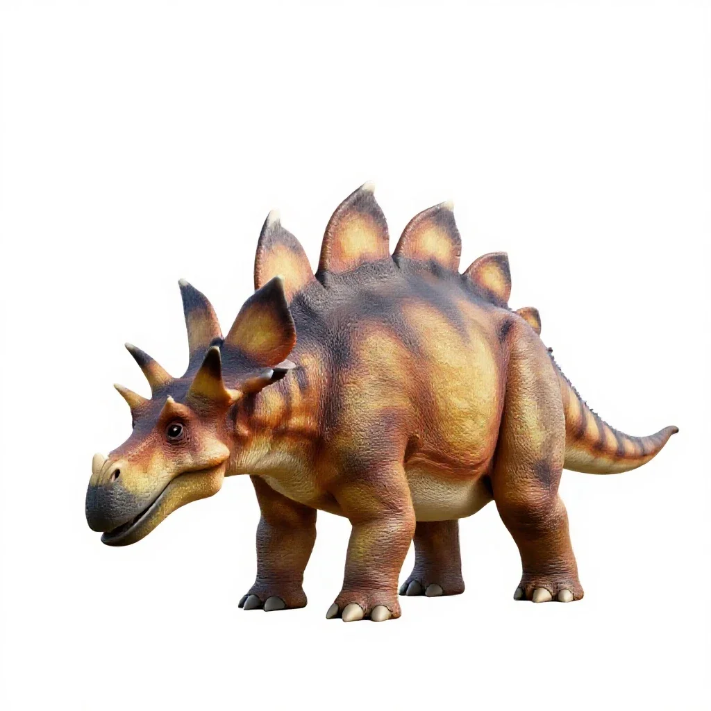 Stegosaurus isolated on a white background