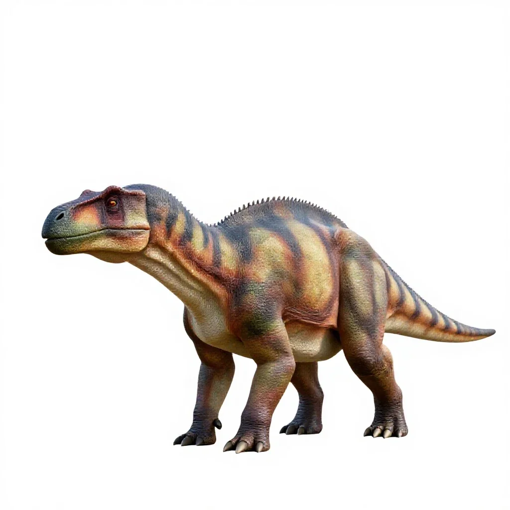 Therizinosaurus isolated on a white background