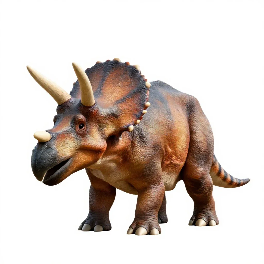 Triceratops isolated on a white background