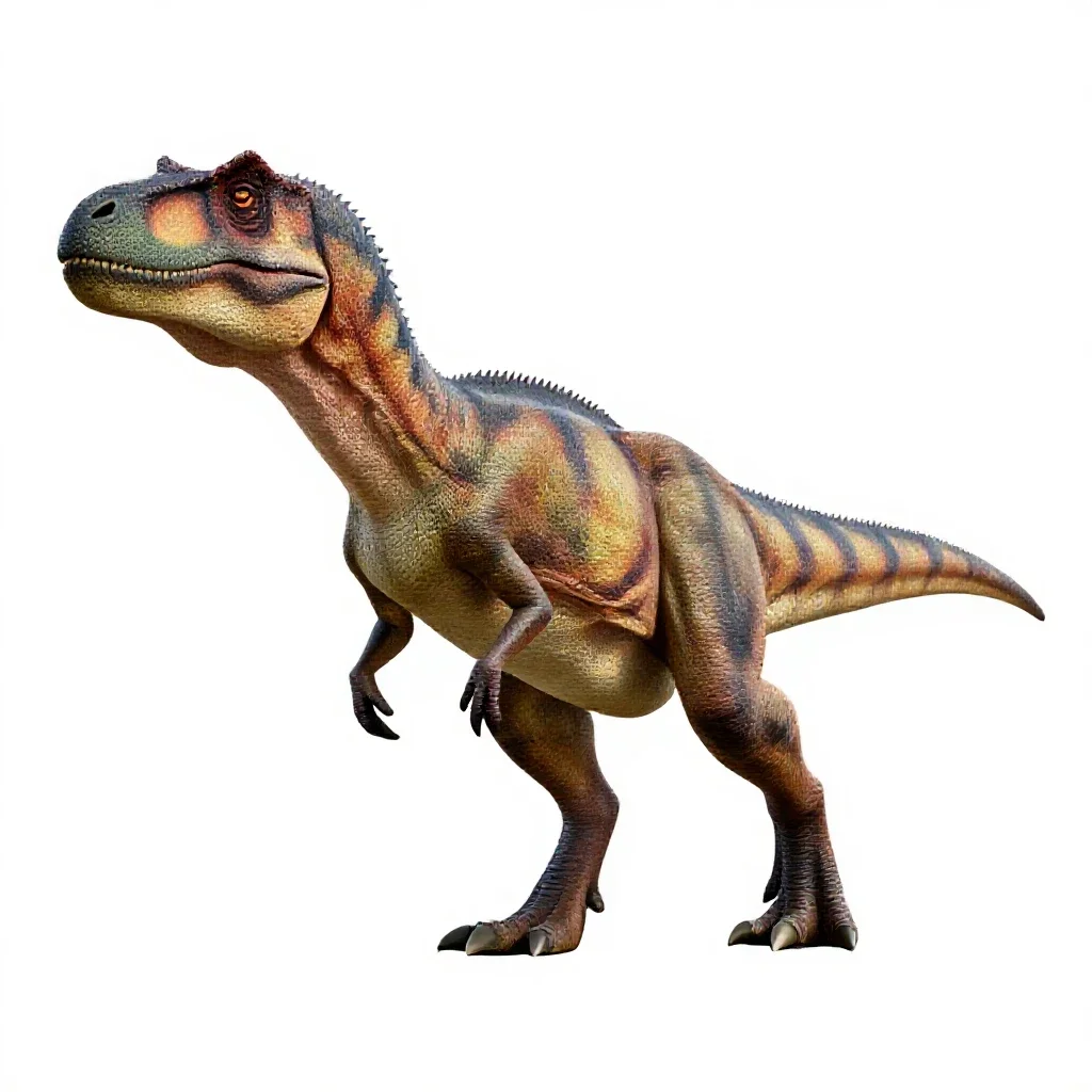 Allosaurus isolated on a white background