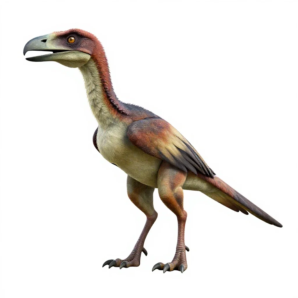 Archaeopteryx isolated on a white background