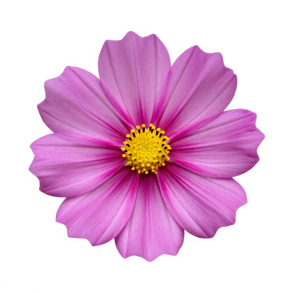Cosmos flower isolated on a white background
