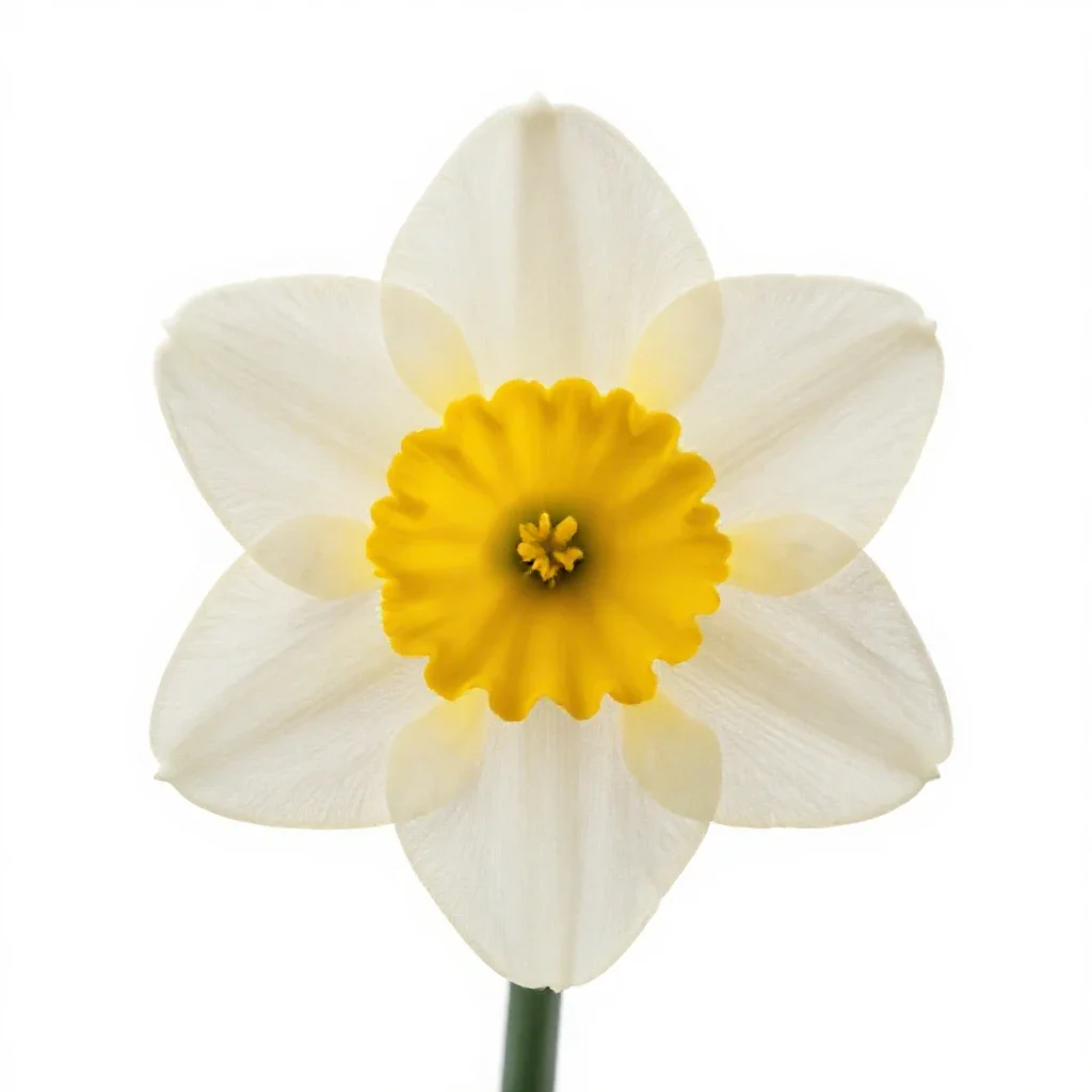 Daffodil isolated on a white background