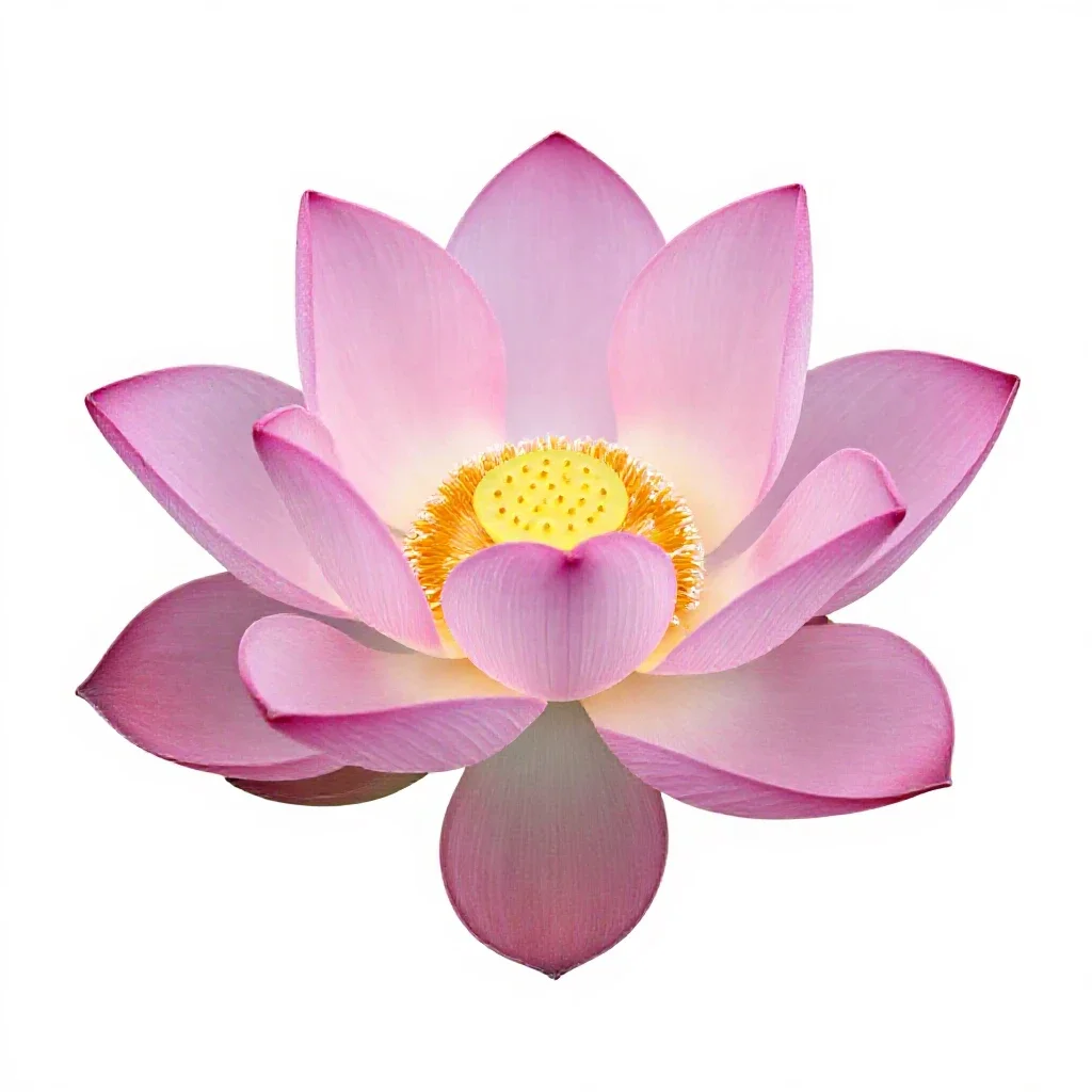 Lotus flower isolated on a white background