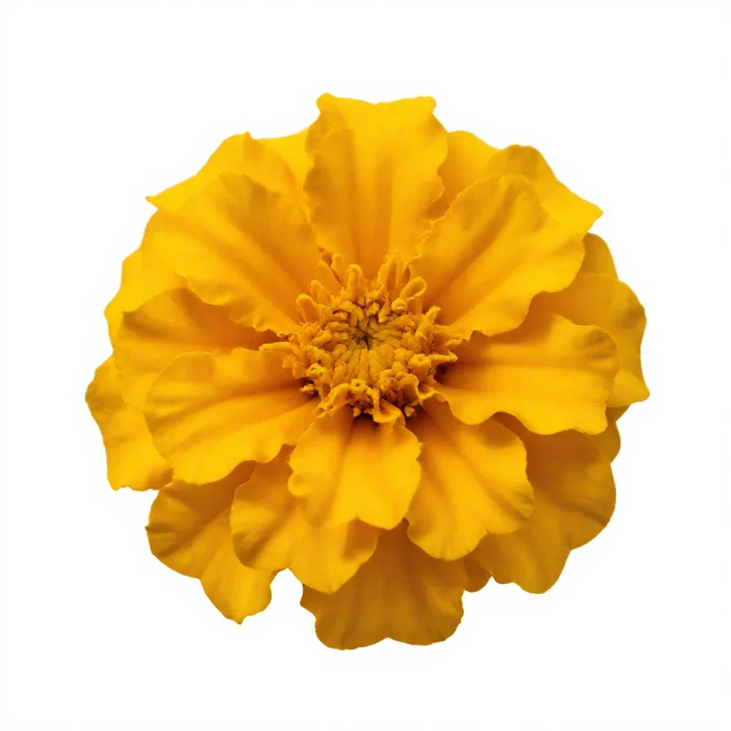Marigold isolated on a white background