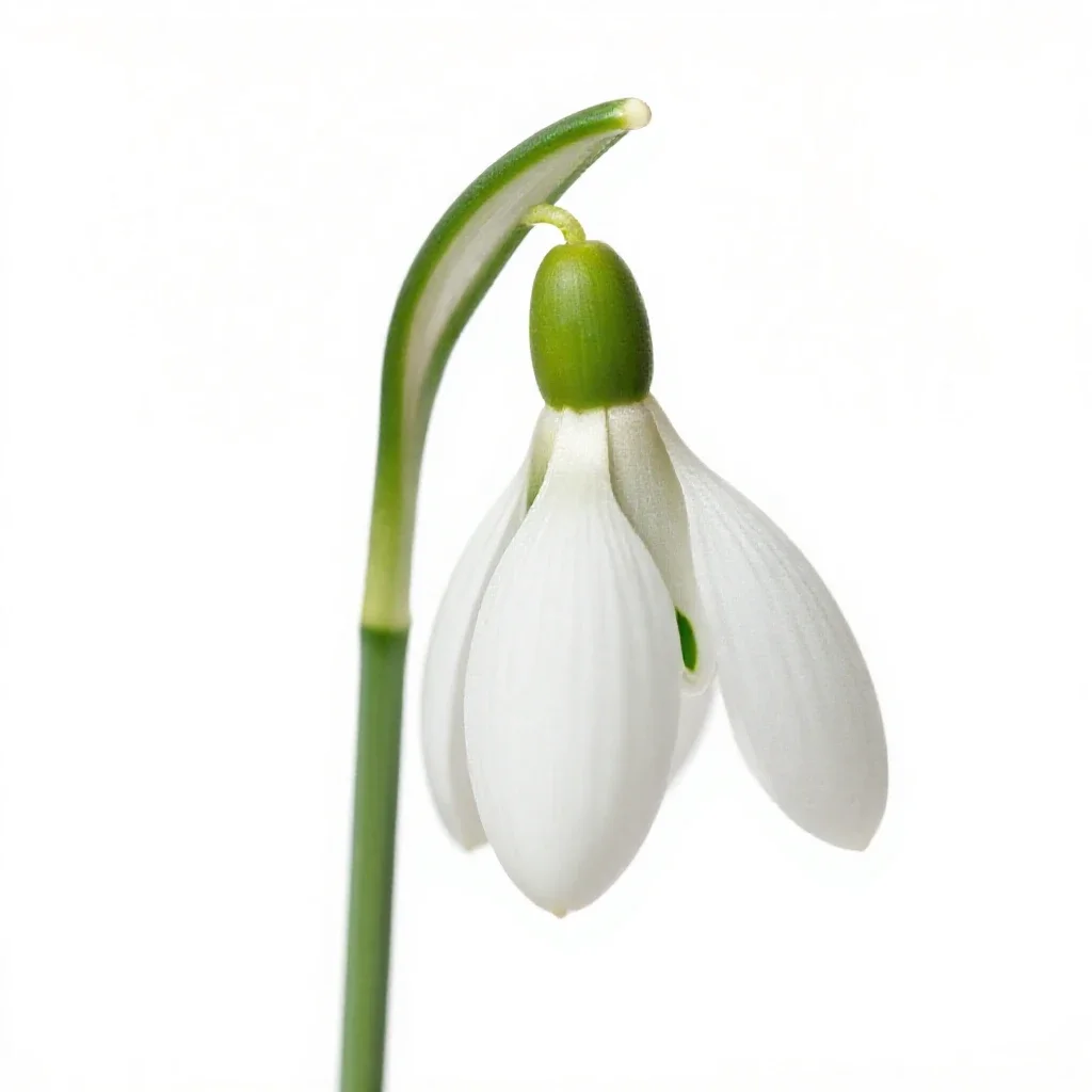 Snowdrop isolated on a white background