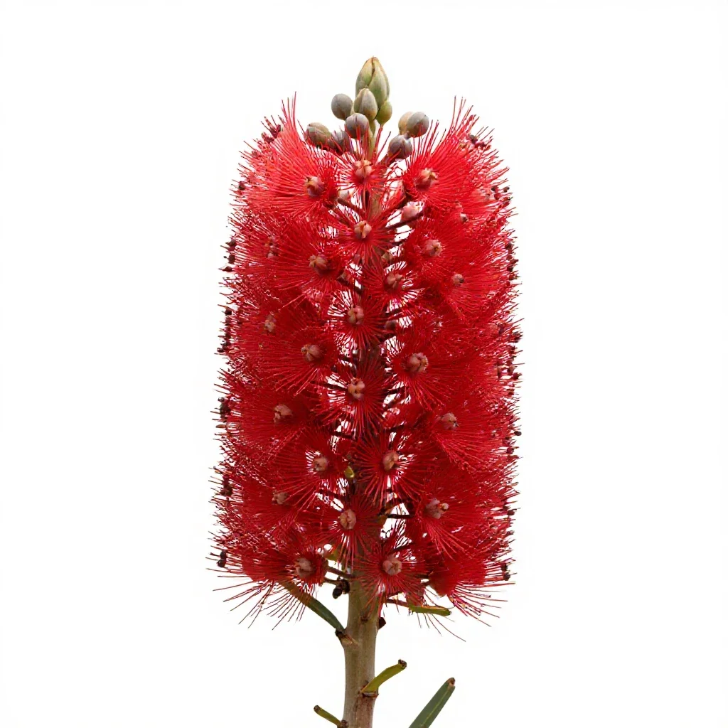 Waratah isolated on a white background