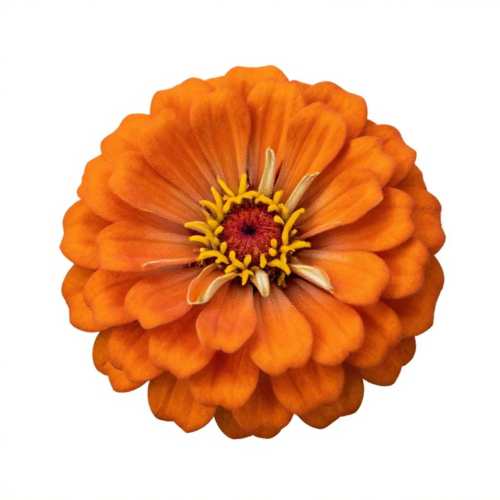 Zinnia isolated on a white background