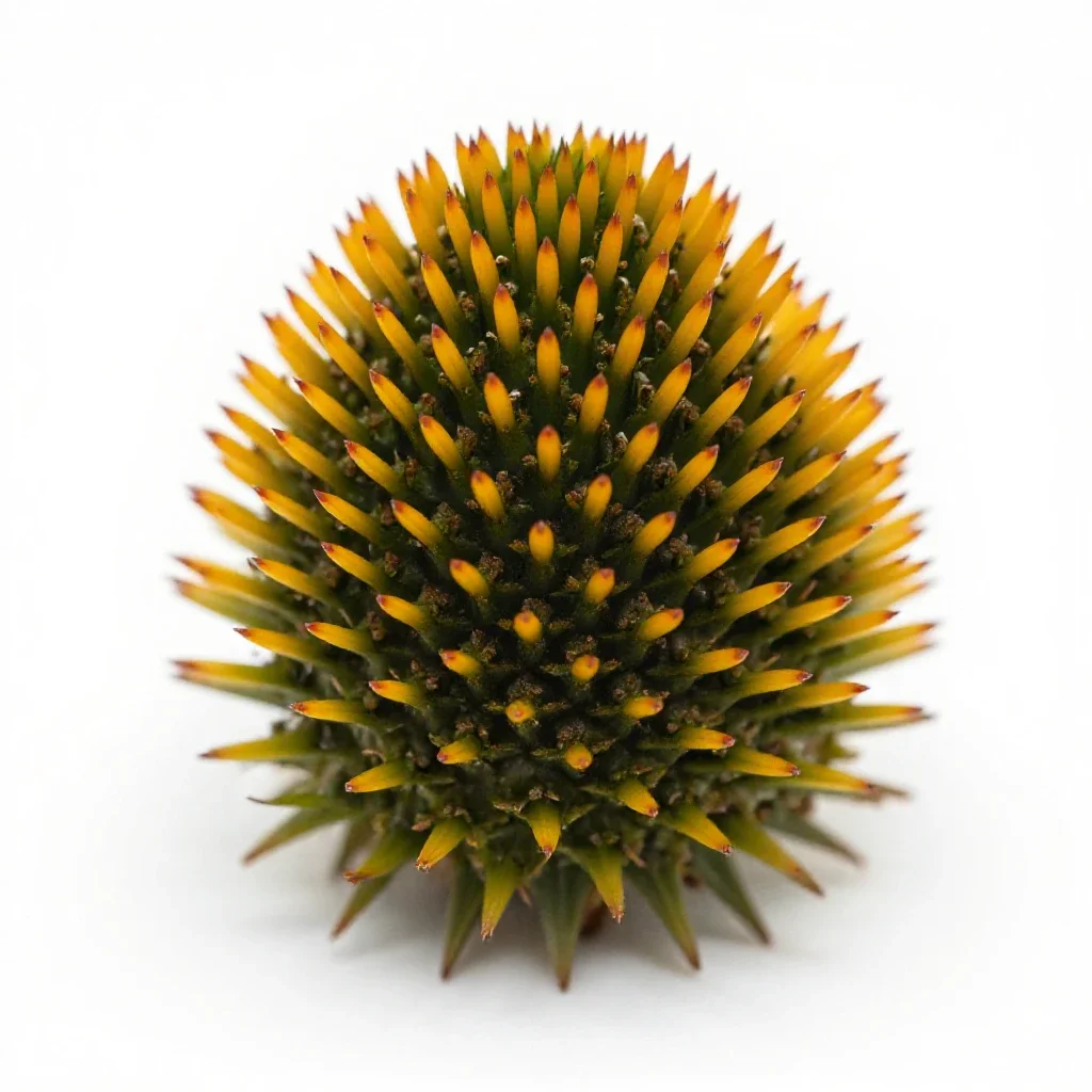 Echinacea cone isolated on a white background