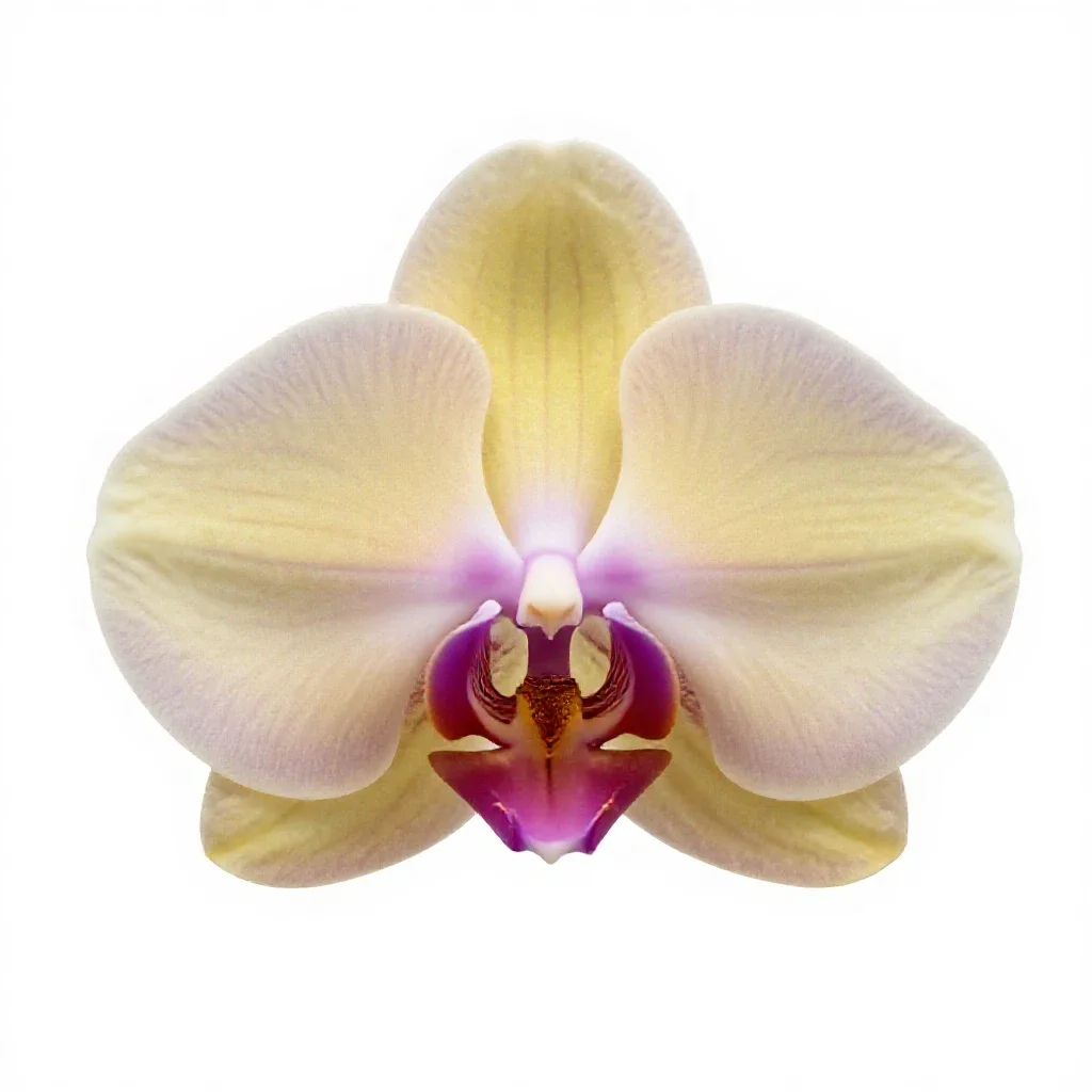 Orchid spray isolated on a white background