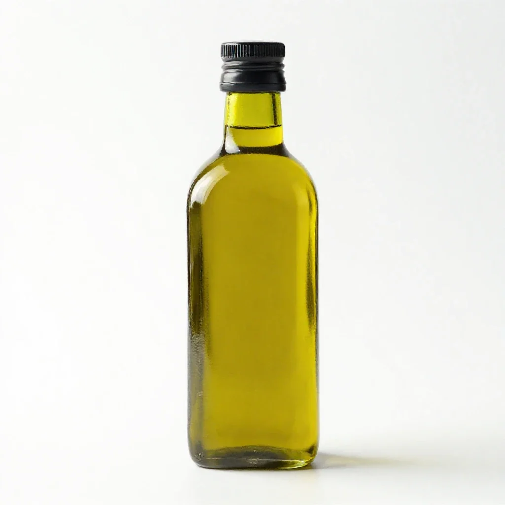 Bottle of olive oil isolated on a white background