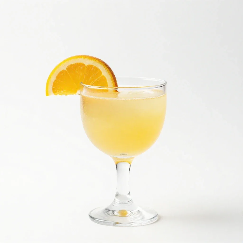 Cocktail with a citrus twist isolated on a white background