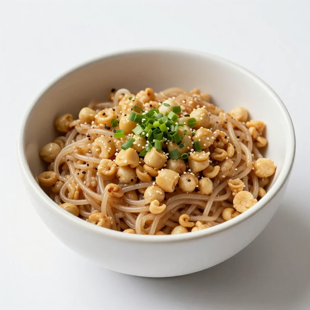 Poke bowl isolated on a white background