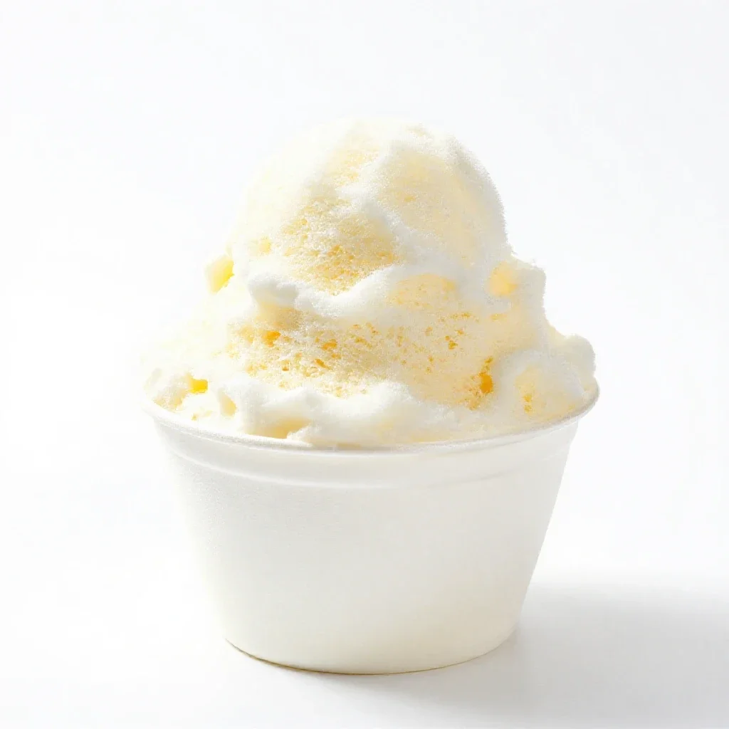 Shave ice cup isolated on a white background