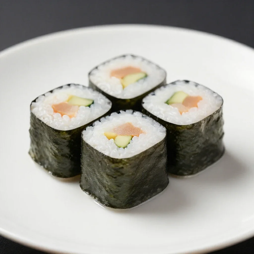 Sushi platter isolated on a white background