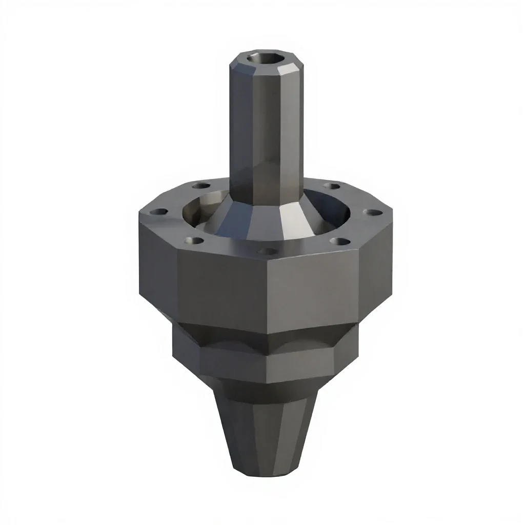 Cnc tool holder isolated on a white background