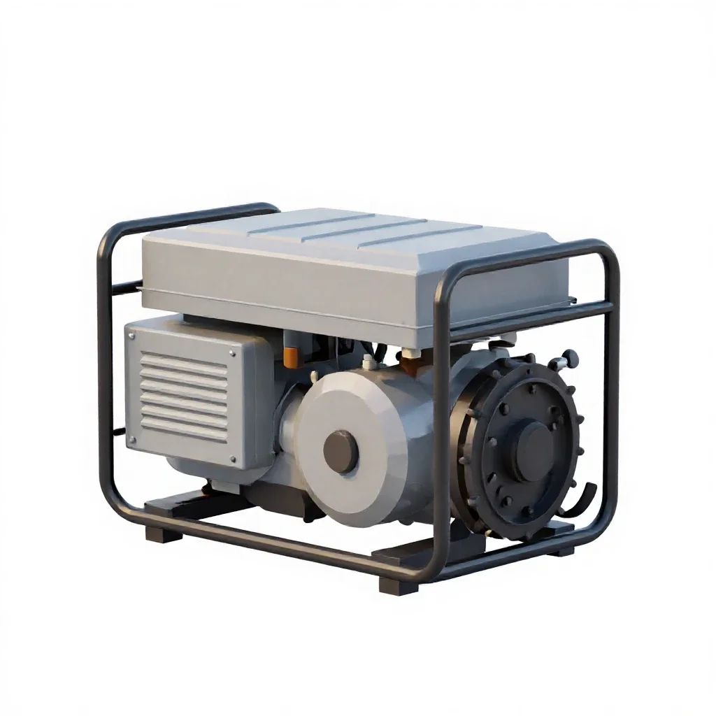 Diesel generator isolated on a white background