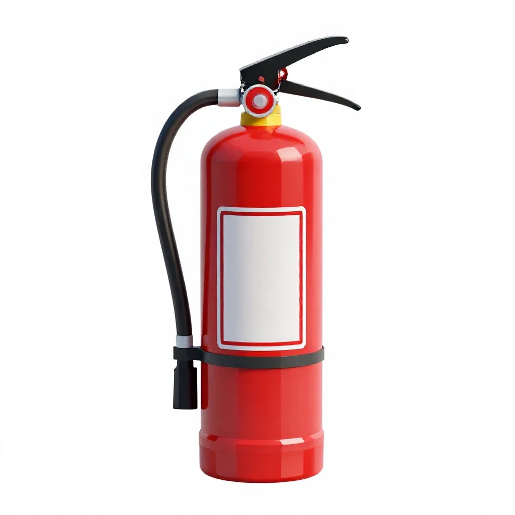 Fire extinguisher isolated on a white background