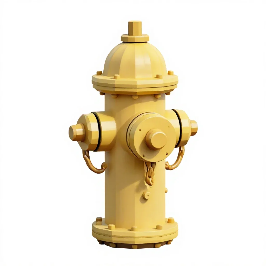 Fire hydrant isolated on a white background