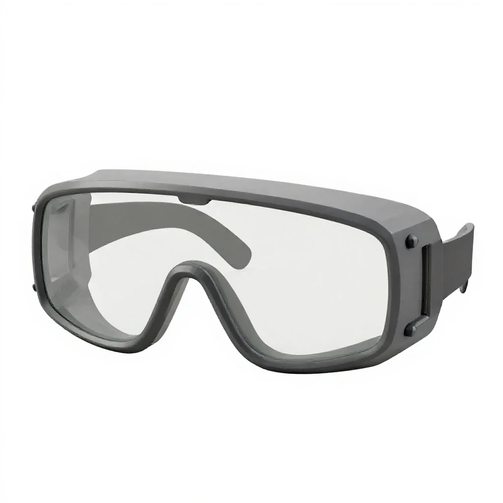 Pair of safety goggles isolated on a white background