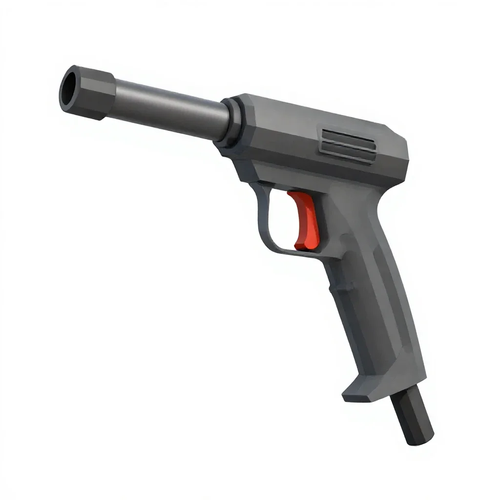 Plasma cutter torch isolated on a white background