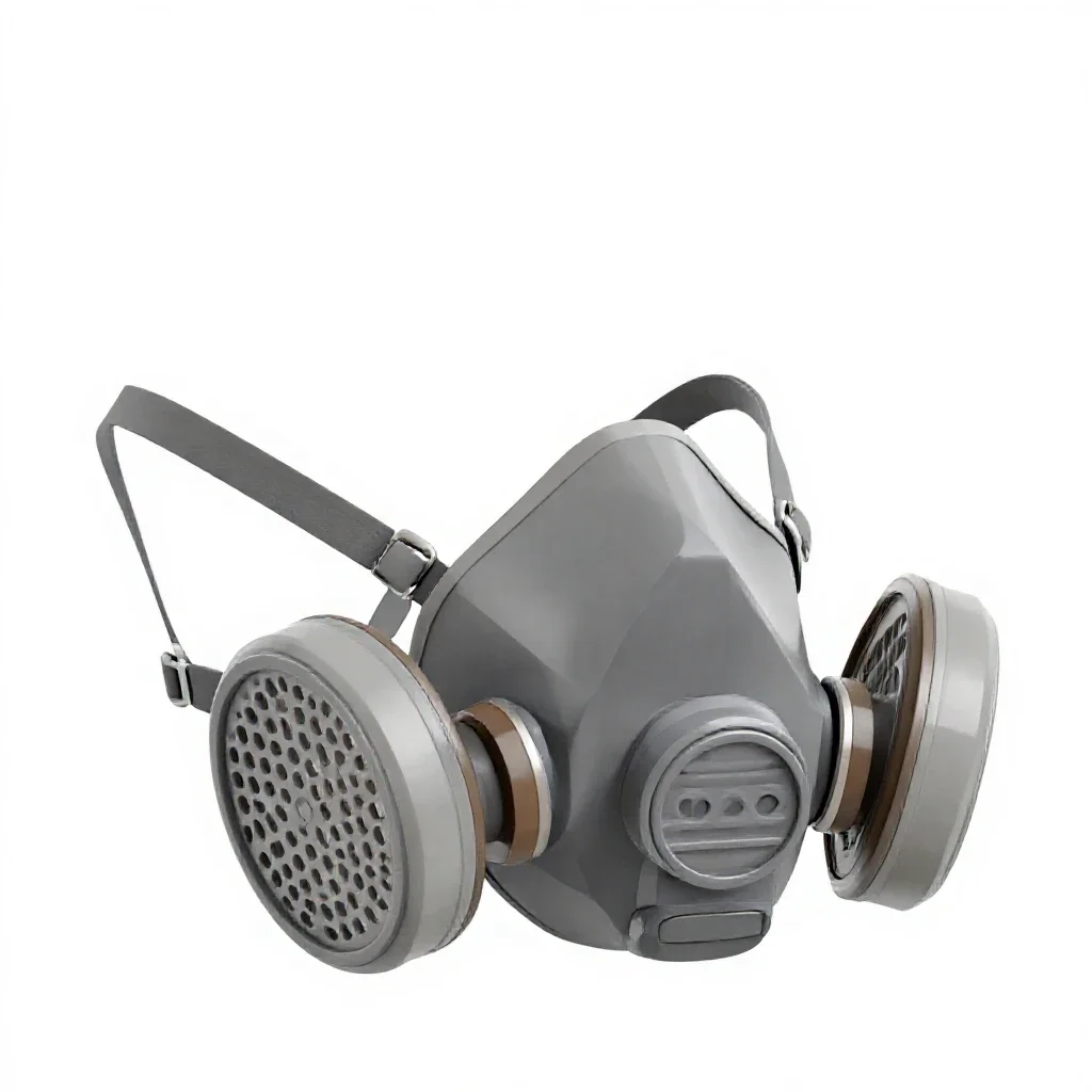 Respirator mask isolated on a white background