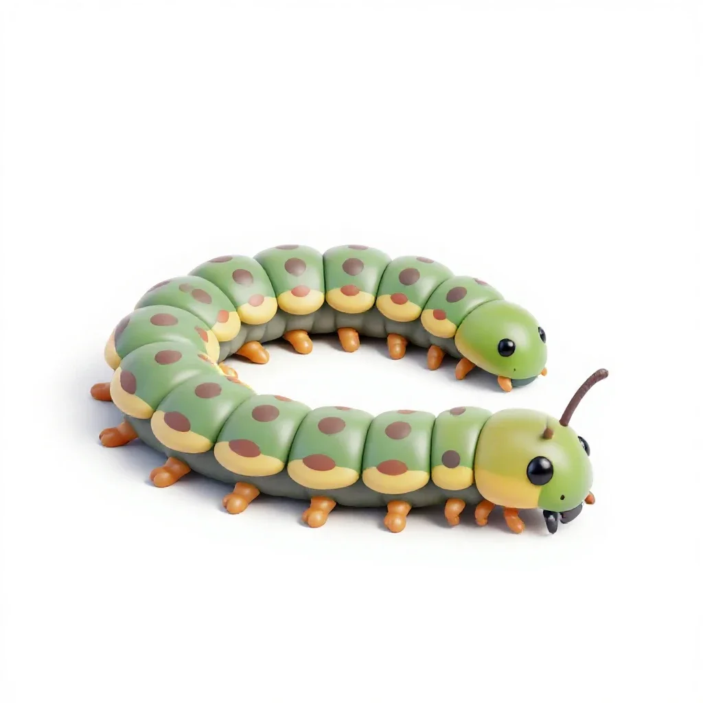 Millipede coiled isolated on a white background