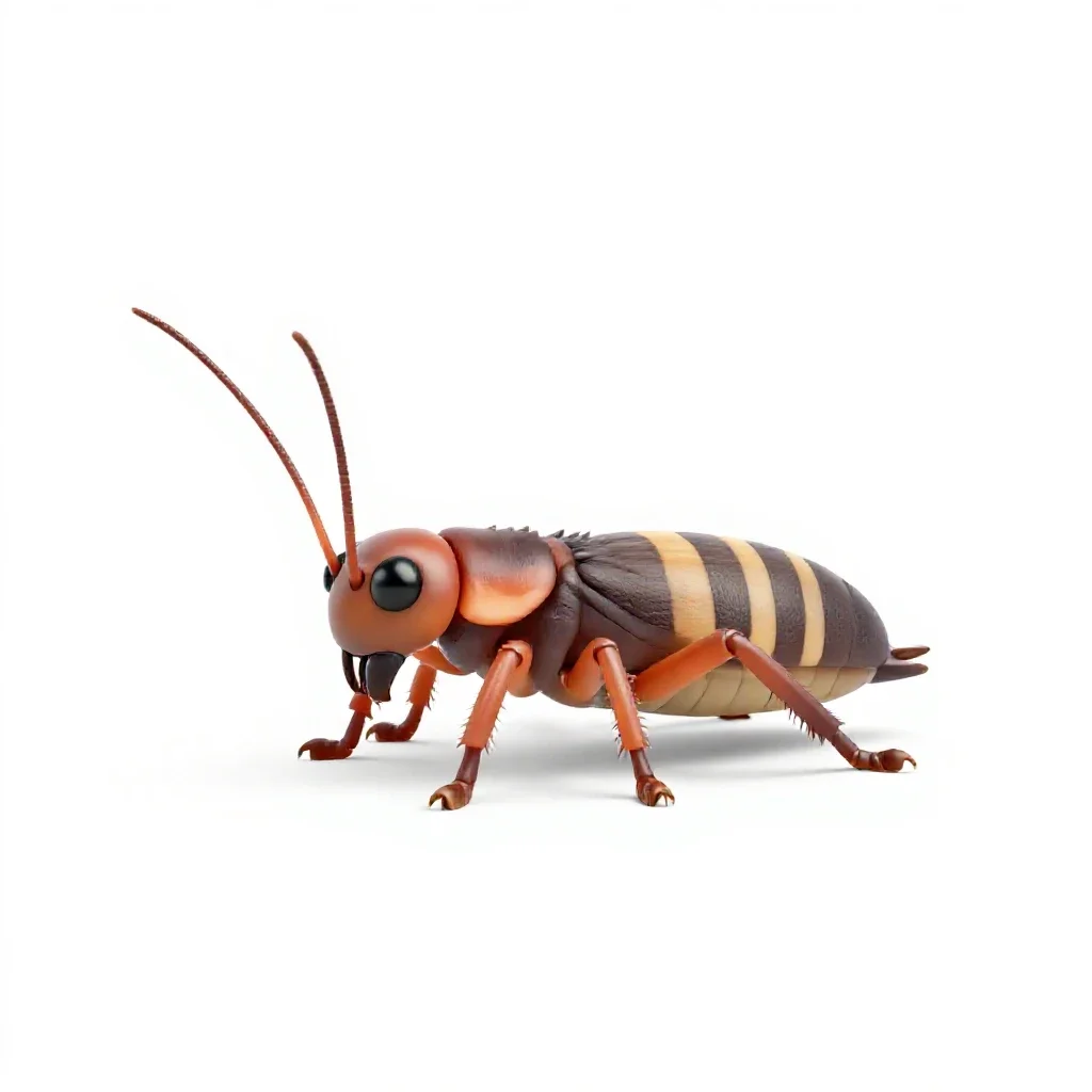 Springtail isolated on a white background
