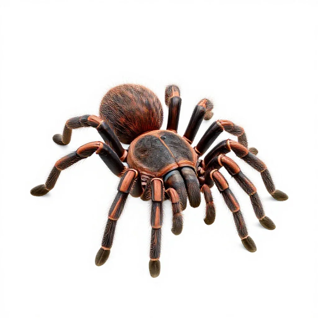 Tarantula isolated on a white background