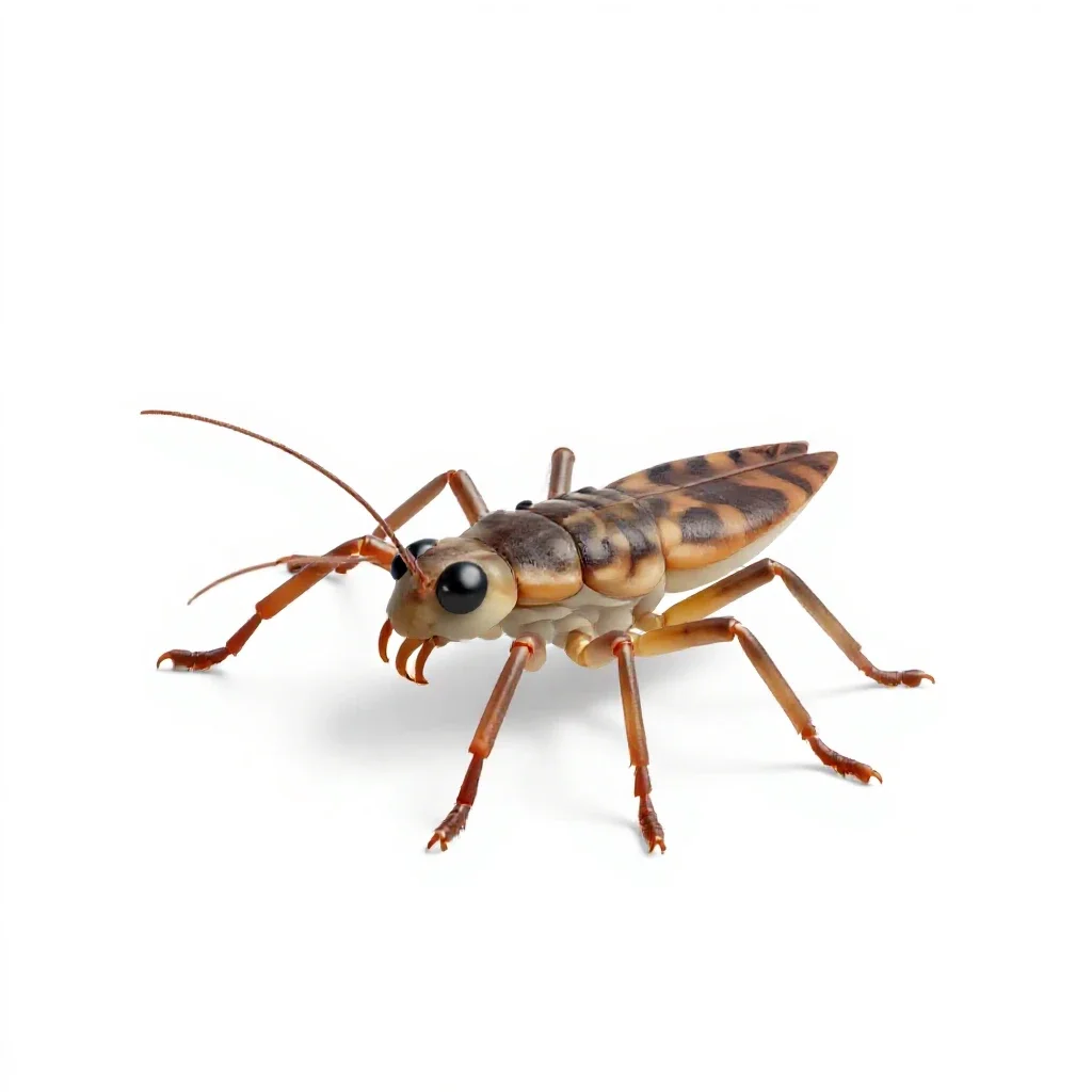 Water strider isolated on a white background