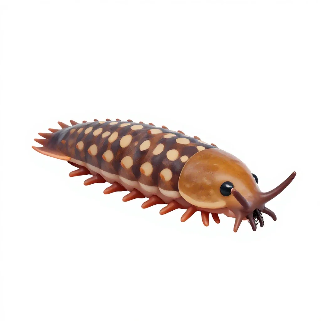 Woodlouse isolated on a white background
