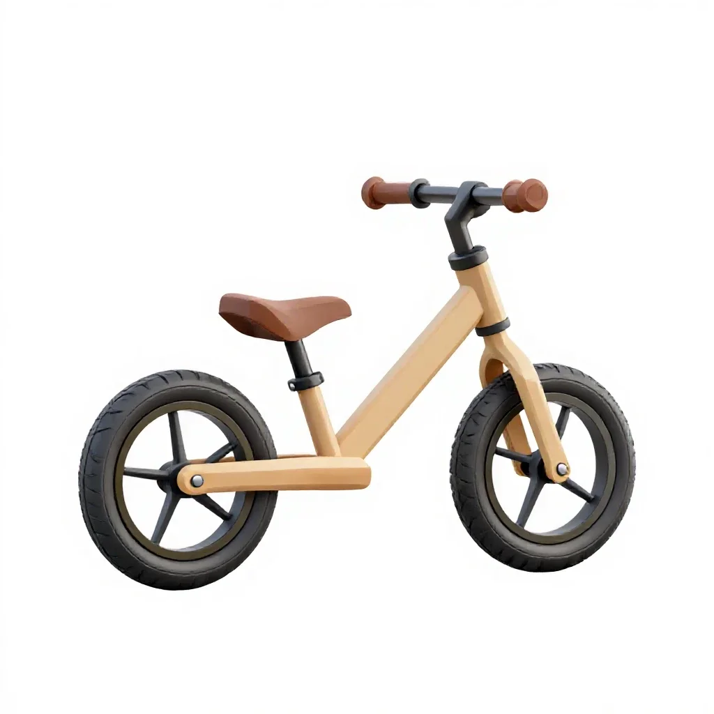Balance bike isolated on a white background