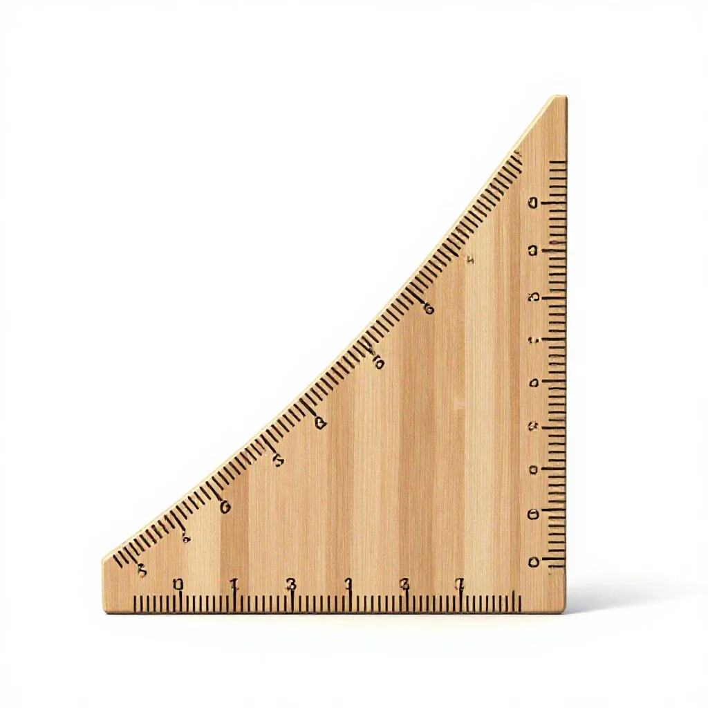 Growth chart ruler isolated on a white background