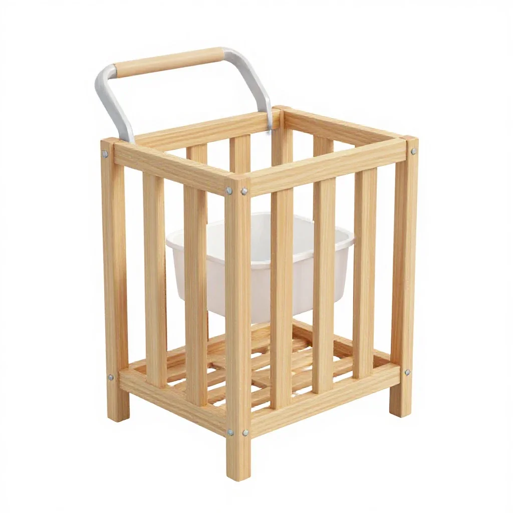 Nappy caddy isolated on a white background