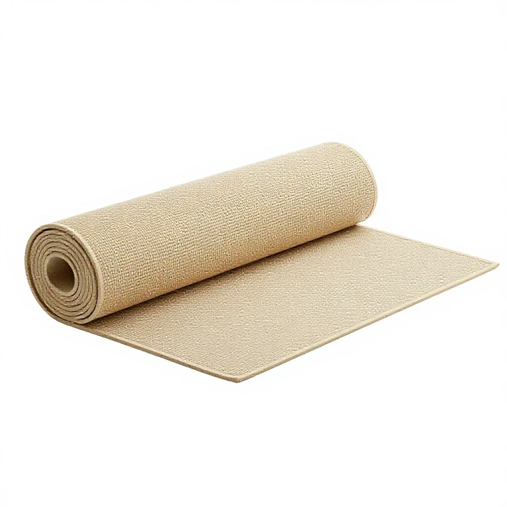 Play mat rolled out isolated on a white background