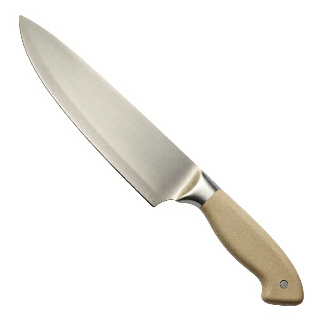 Chef's knife isolated on a white background