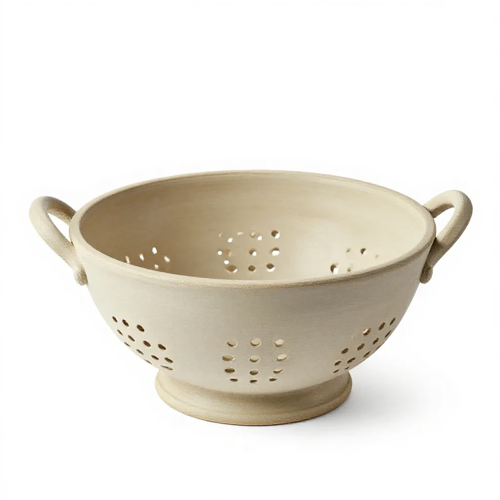 Colander isolated on a white background