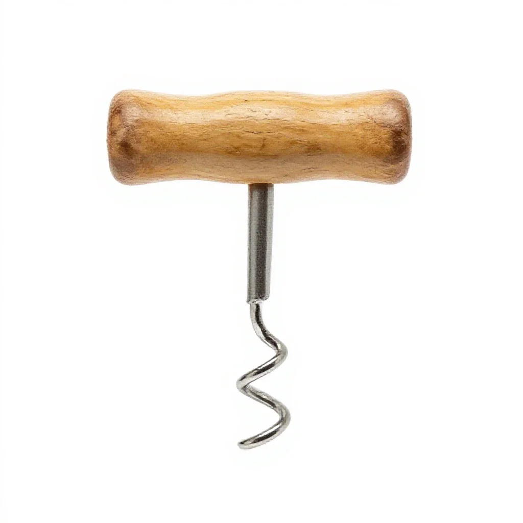 Corkscrew isolated on a white background