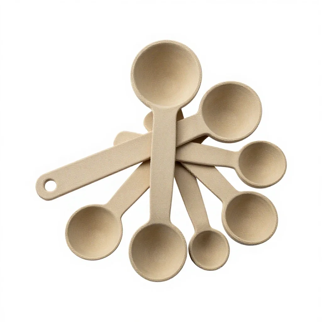 Set of measuring spoons isolated on a white background
