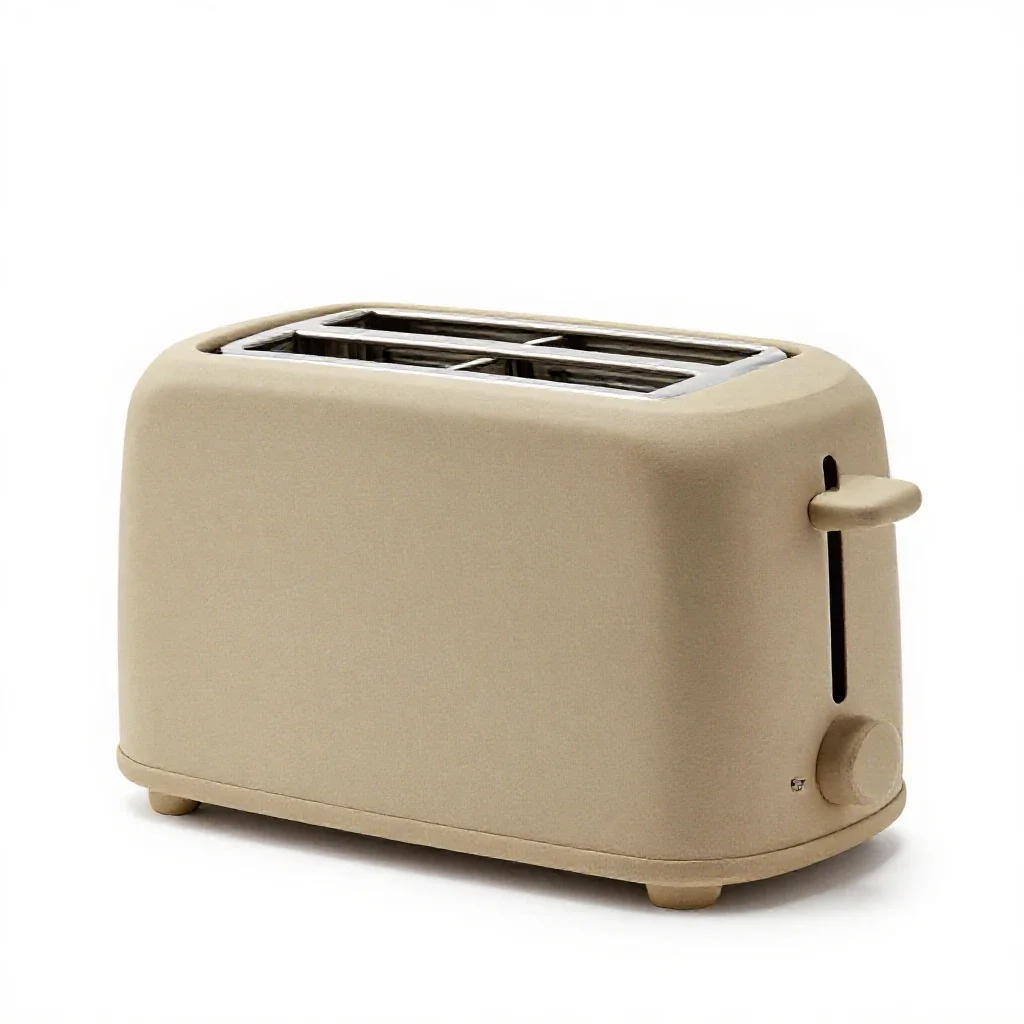 Two-slot toaster isolated on a white background