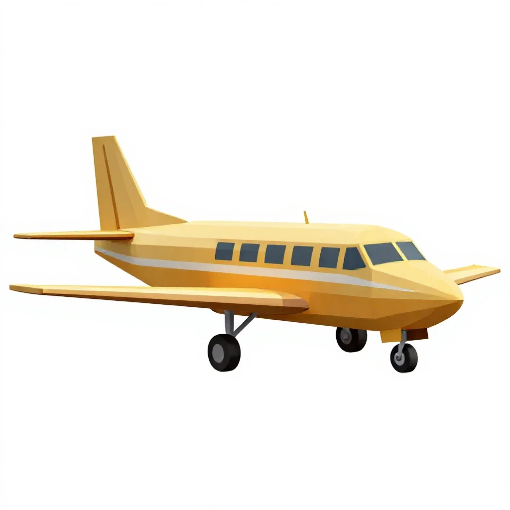 Glider isolated on a white background