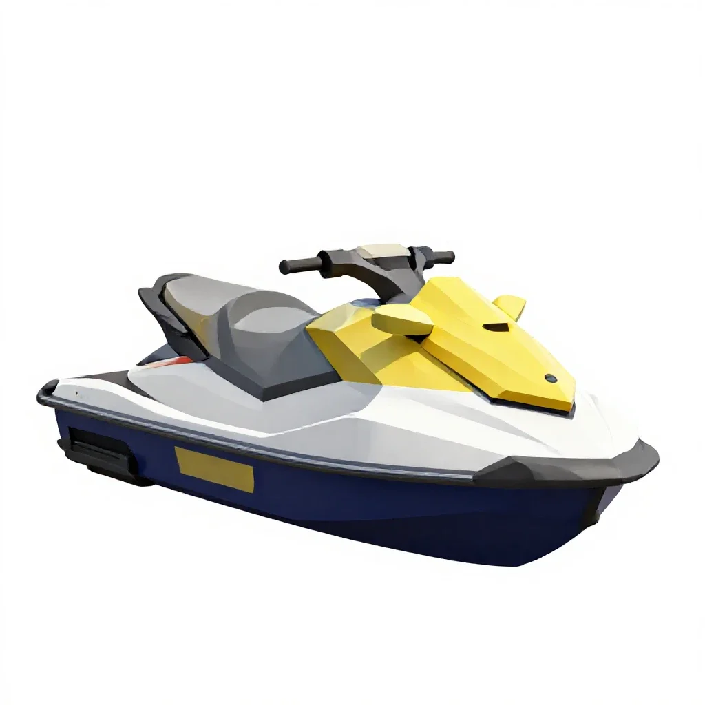 Jet ski isolated on a white background