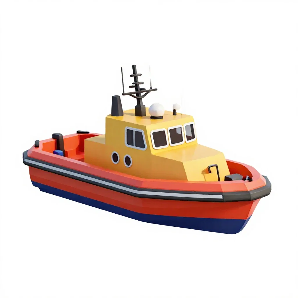 Rescue lifeboat isolated on a white background