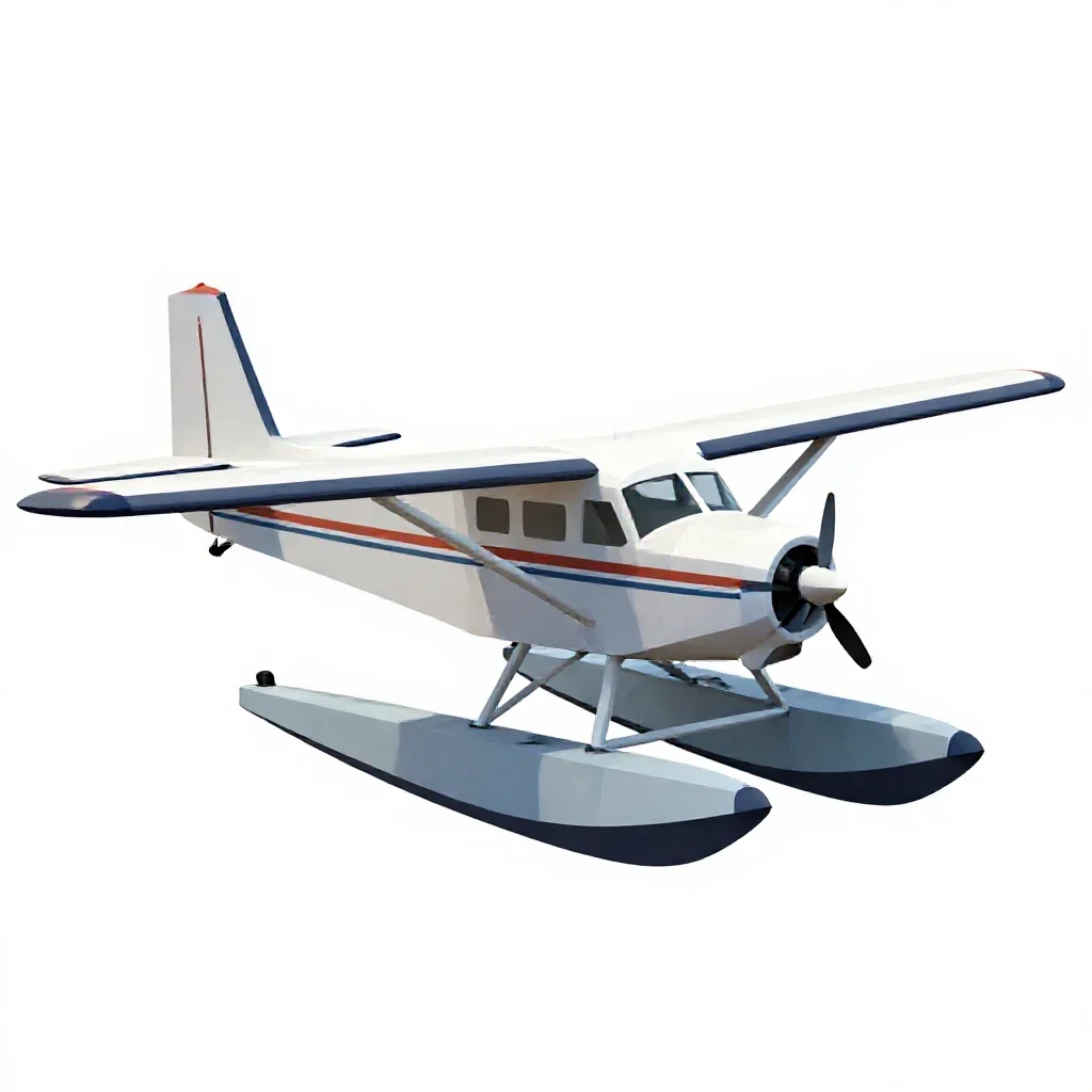 Seaplane isolated on a white background